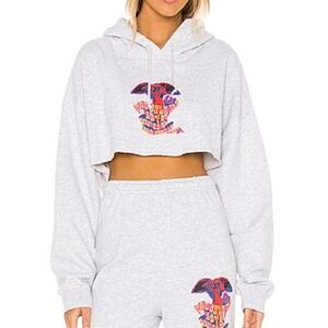 Boys Lie One Size Hoodie Gray Heartbreak Club cropped sweatshirt gym